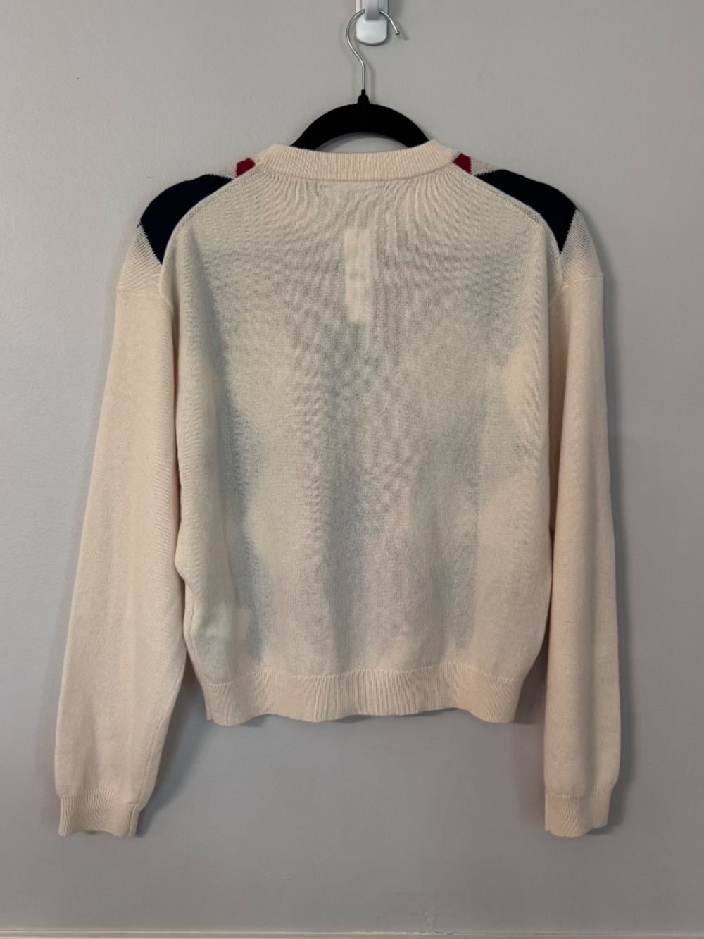 J. Crew Women's Relaxed Perfect Cashmere Crewneck Sweater in Argyle Sz S NWT - Picture 8 of 8